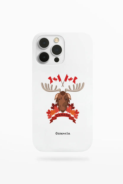 coque motif Moose Majesté blanc pour iPhone et galaxy