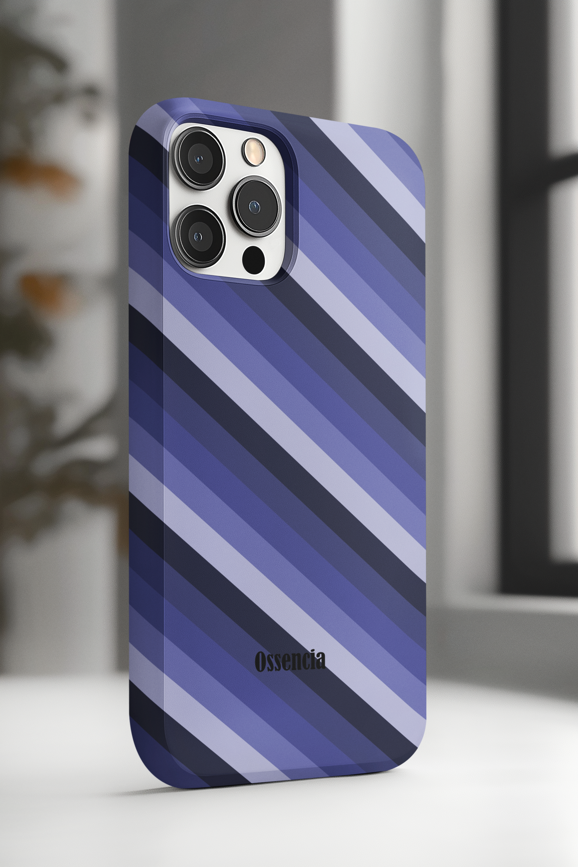 coque ossencia motif diagonal flow Ossecia pour iPhone et Galaxy